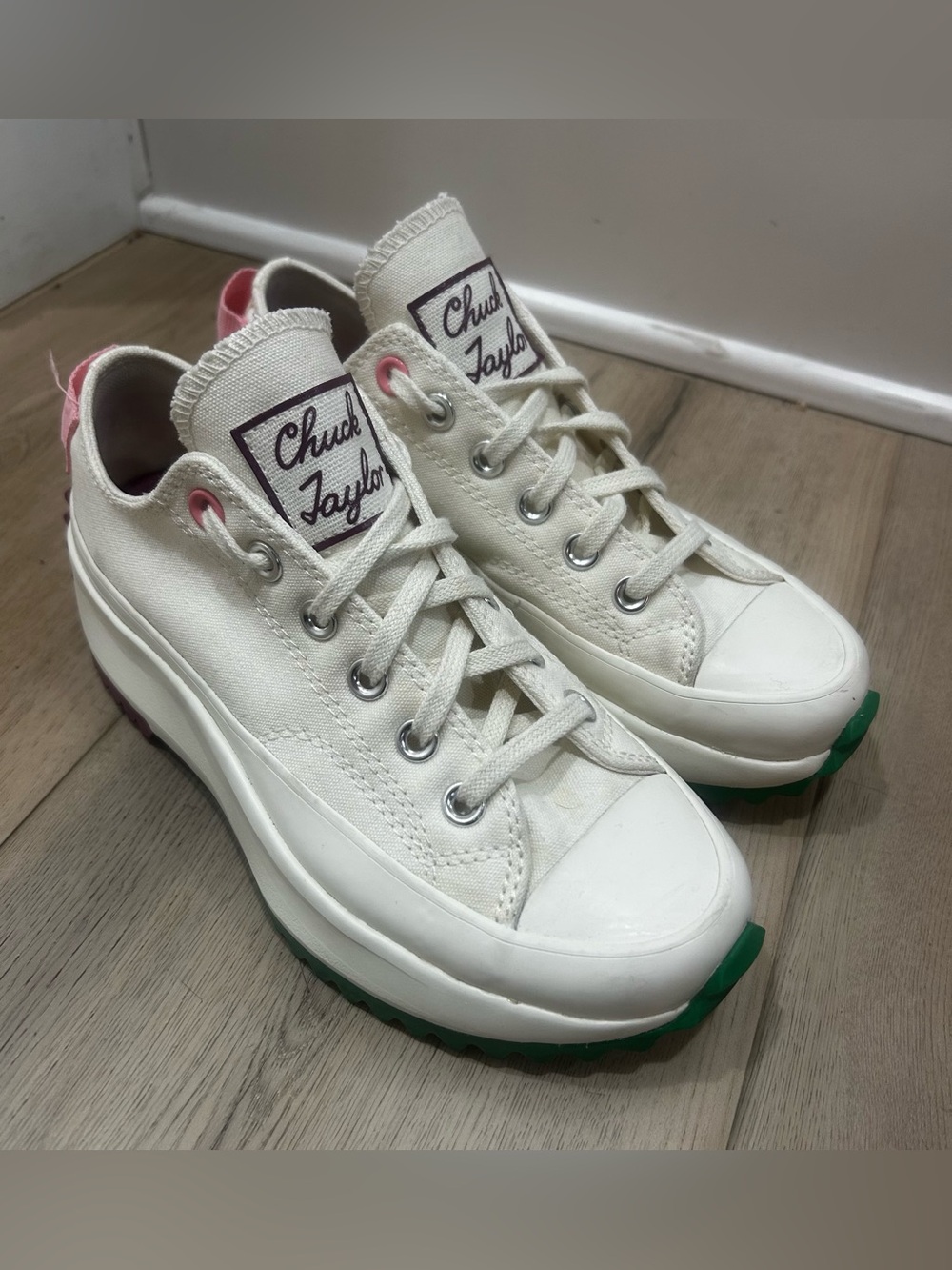 Converse Run Star Hike Platform Low Pop Egret Jellyfish Jitter A14271C WMNS 6.5